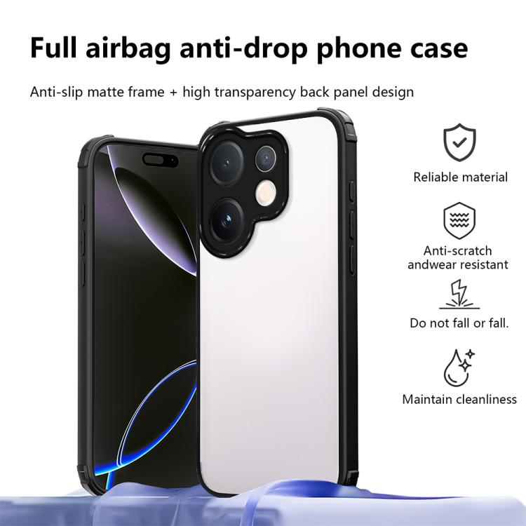 For vivo V60 5G Four Corners Shield Shockproof TPU Hybrid PC Phone Case