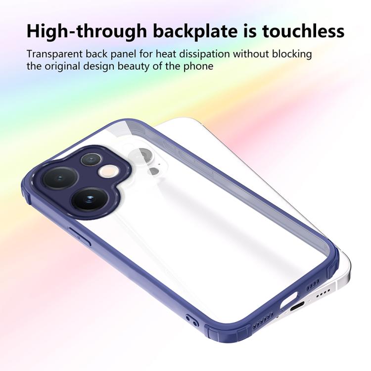 For vivo V60 5G Four Corners Shield Shockproof TPU Hybrid PC Phone Case