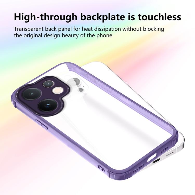 For vivo V60 5G Four Corners Shield Shockproof TPU Hybrid PC Phone Case