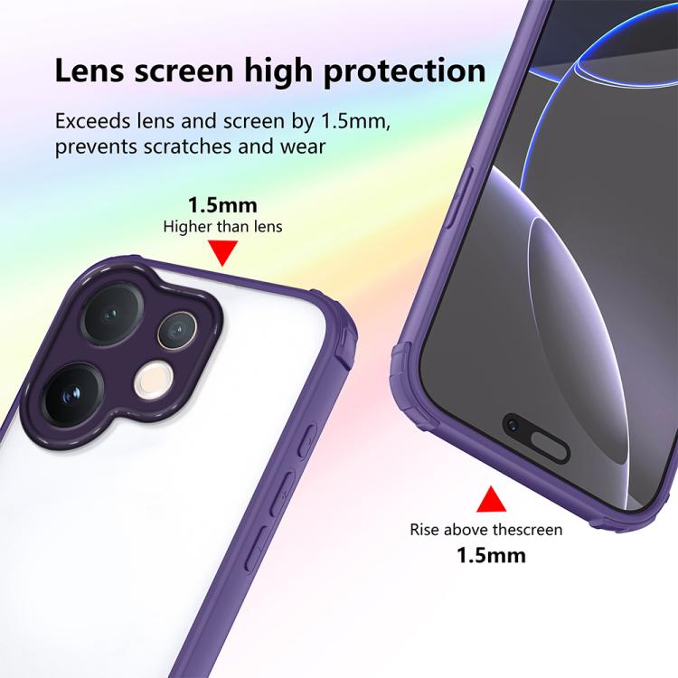 For vivo V60 5G Four Corners Shield Shockproof TPU Hybrid PC Phone Case