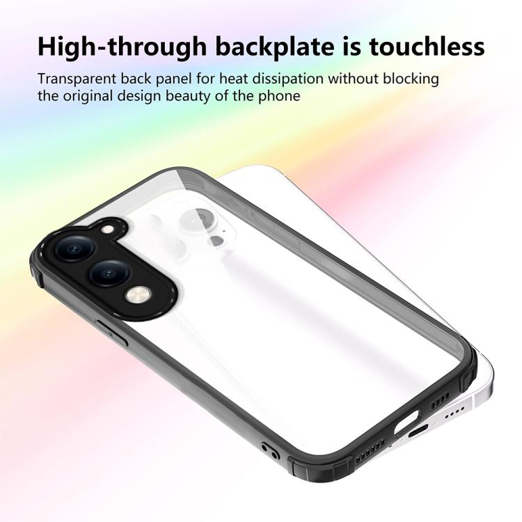 For vivo Y04 4G / Y29s 5G Four Corners Shield Shockproof TPU Hybrid PC Phone Case