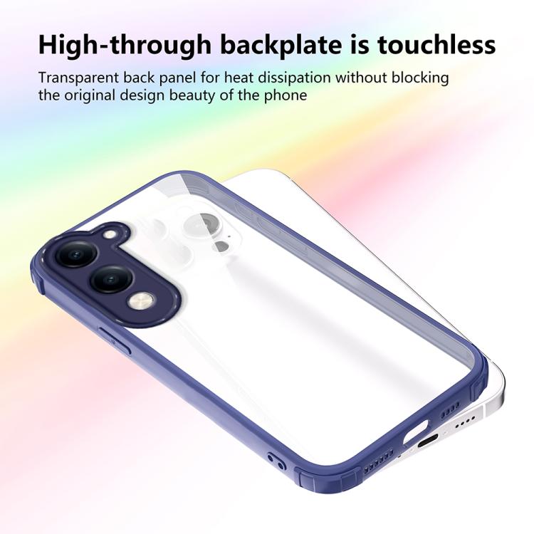 For vivo Y04 4G / Y29s 5G Four Corners Shield Shockproof TPU Hybrid PC Phone Case