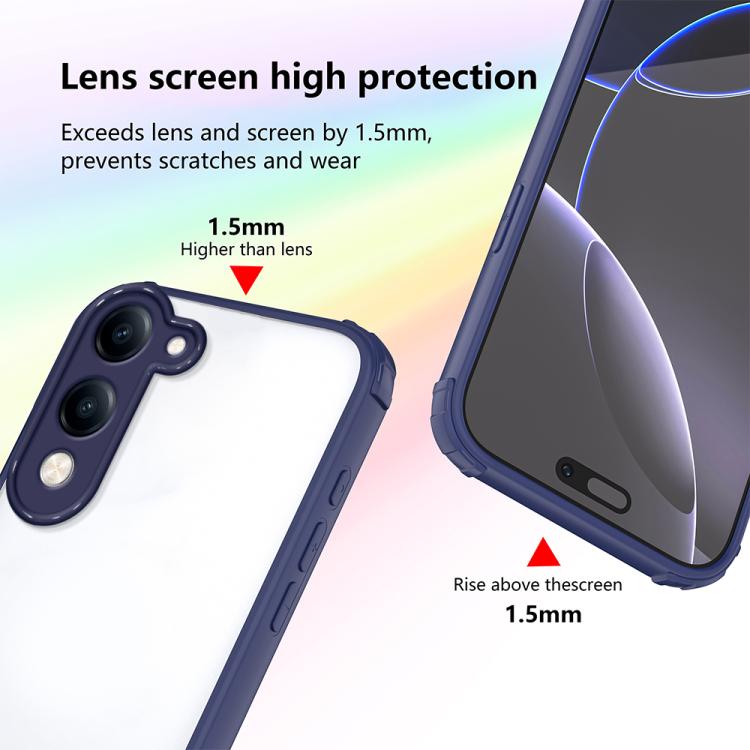 For vivo Y04 4G / Y29s 5G Four Corners Shield Shockproof TPU Hybrid PC Phone Case