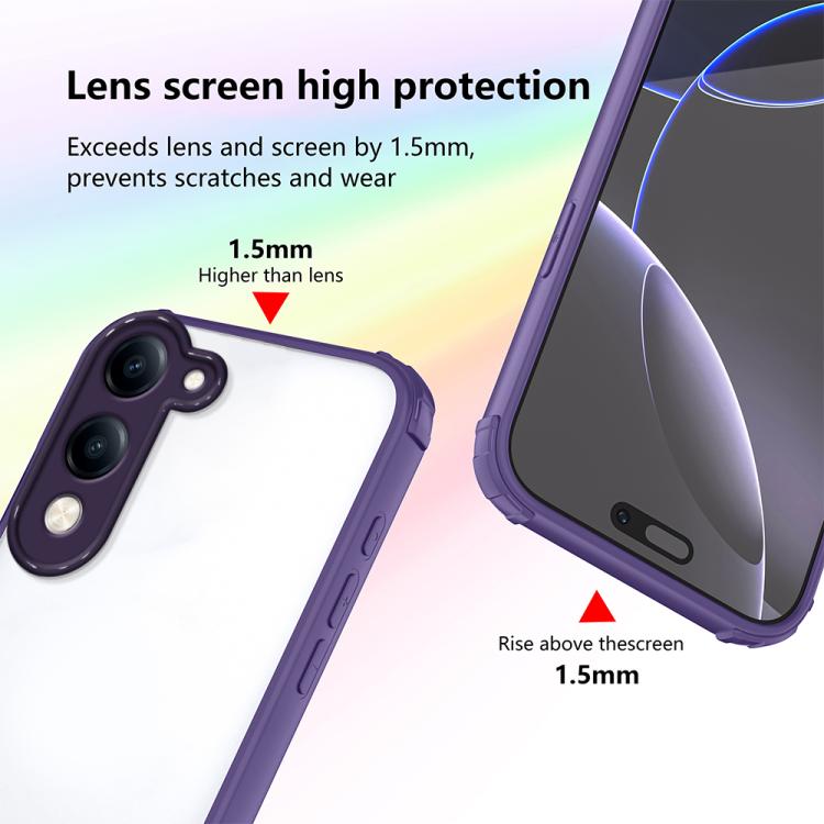For vivo Y04 4G / Y29s 5G Four Corners Shield Shockproof TPU Hybrid PC Phone Case