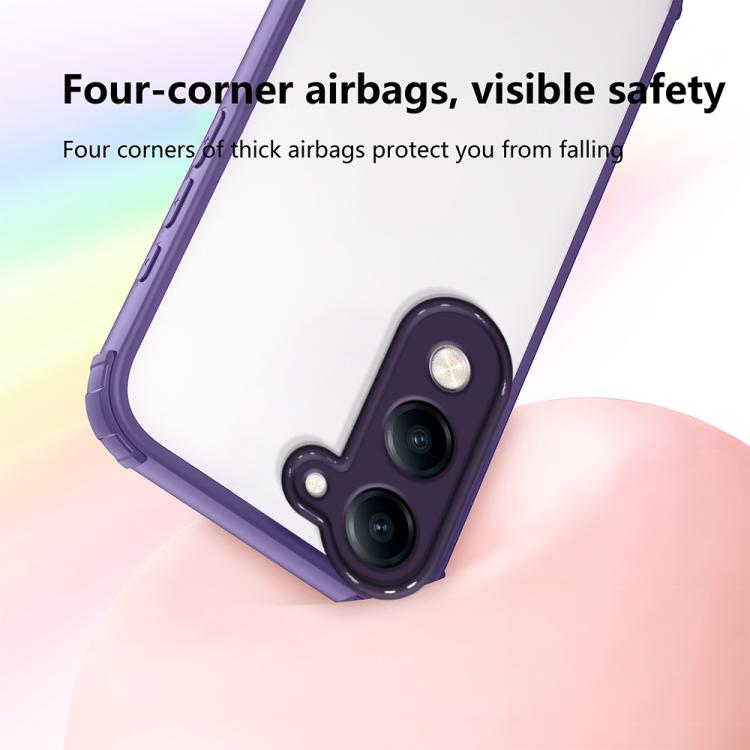 For vivo Y04 4G / Y29s 5G Four Corners Shield Shockproof TPU Hybrid PC Phone Case
