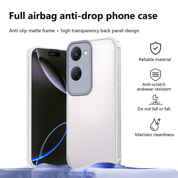 For vivo Y18 / Y03 4G Four Corners Shield Shockproof TPU Hybrid PC Phone Case