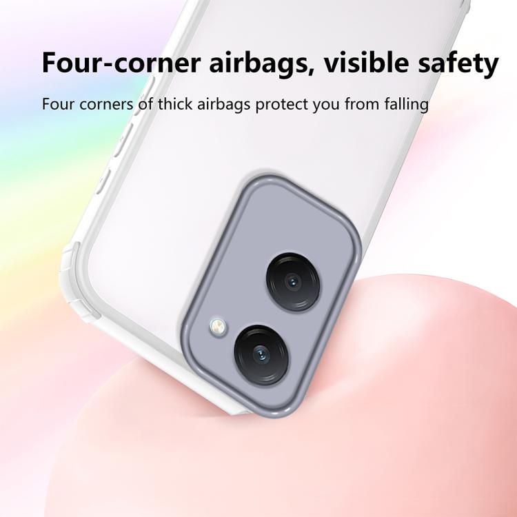 For vivo Y18 / Y03 4G Four Corners Shield Shockproof TPU Hybrid PC Phone Case