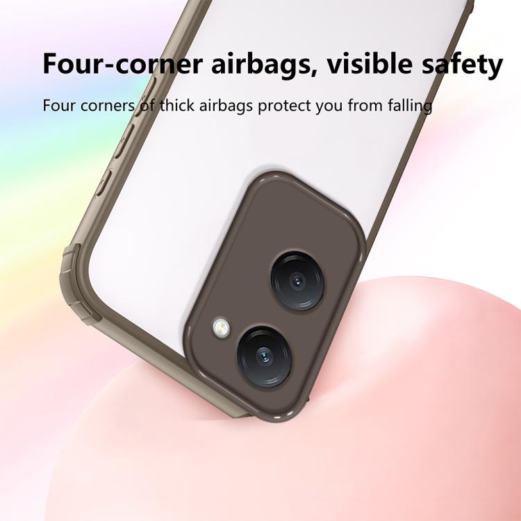 For vivo Y18 / Y03 4G Four Corners Shield Shockproof TPU Hybrid PC Phone Case