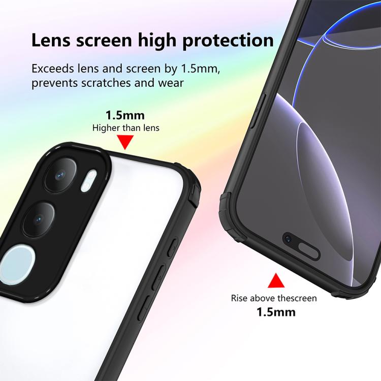 For vivo Y19s 4G / Y29 5G Four Corners Shield Shockproof TPU Hybrid PC Phone Case