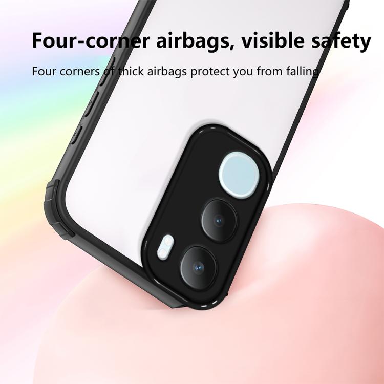 For vivo Y19s 4G / Y29 5G Four Corners Shield Shockproof TPU Hybrid PC Phone Case