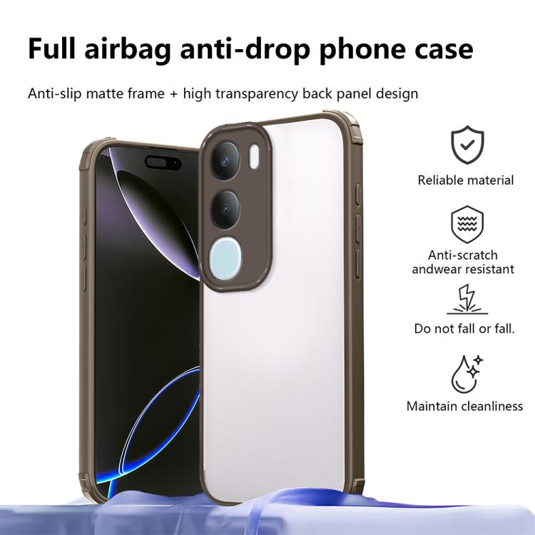 For vivo Y19s 4G / Y29 5G Four Corners Shield Shockproof TPU Hybrid PC Phone Case