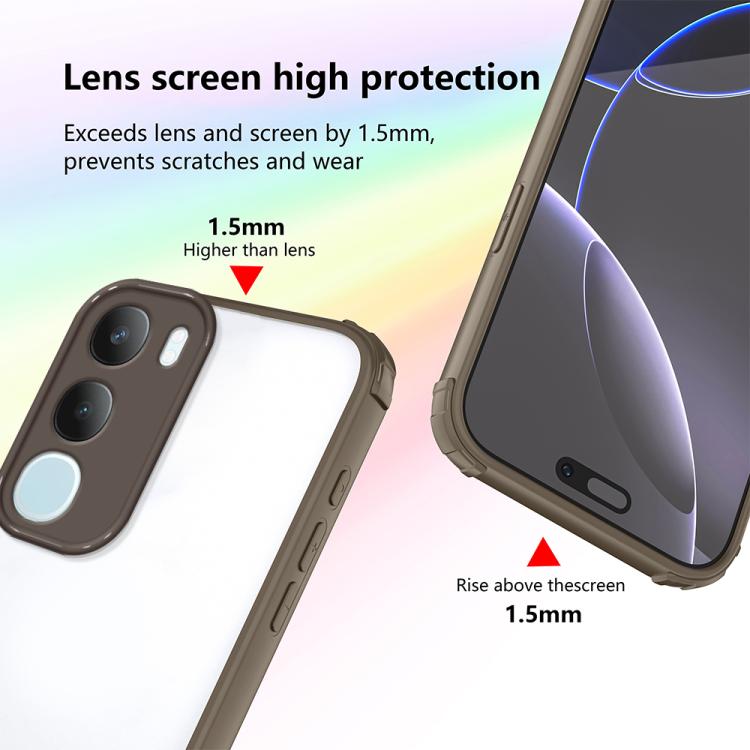 For vivo Y19s 4G / Y29 5G Four Corners Shield Shockproof TPU Hybrid PC Phone Case