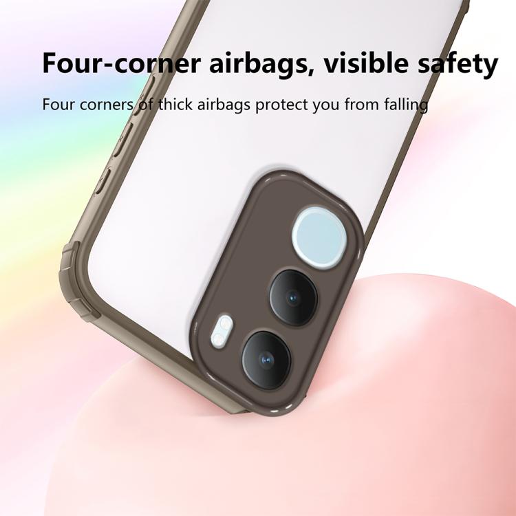 For vivo Y19s 4G / Y29 5G Four Corners Shield Shockproof TPU Hybrid PC Phone Case
