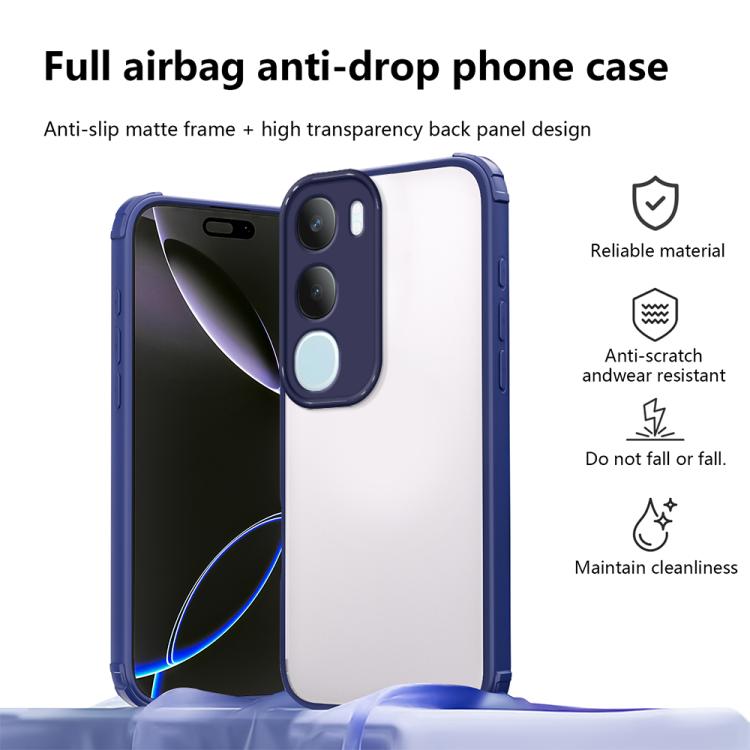 For vivo Y19s 4G / Y29 5G Four Corners Shield Shockproof TPU Hybrid PC Phone Case