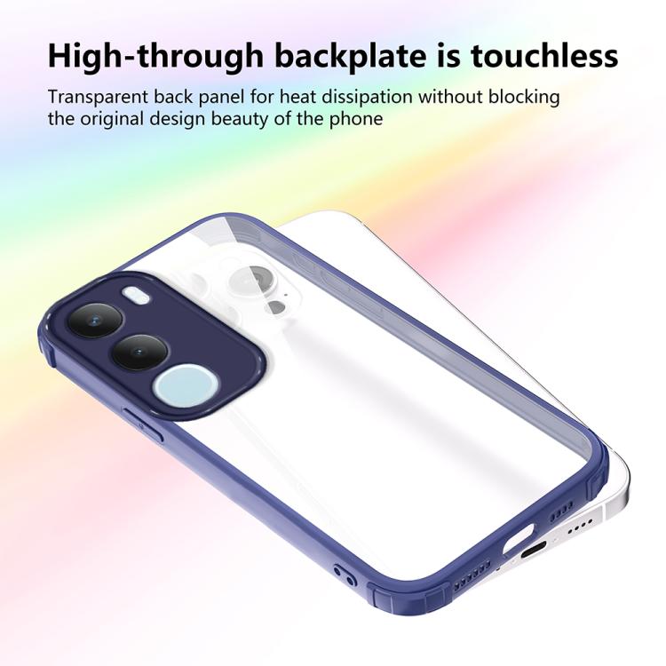 For vivo Y19s 4G / Y29 5G Four Corners Shield Shockproof TPU Hybrid PC Phone Case