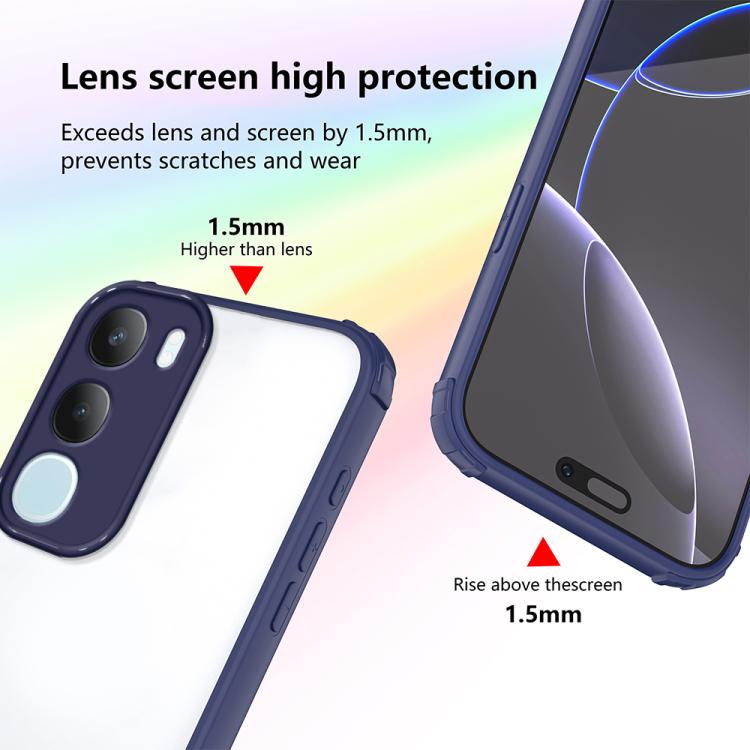 For vivo Y19s 4G / Y29 5G Four Corners Shield Shockproof TPU Hybrid PC Phone Case