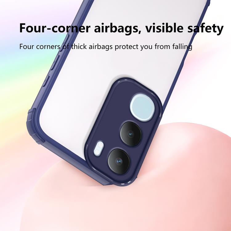 For vivo Y19s 4G / Y29 5G Four Corners Shield Shockproof TPU Hybrid PC Phone Case