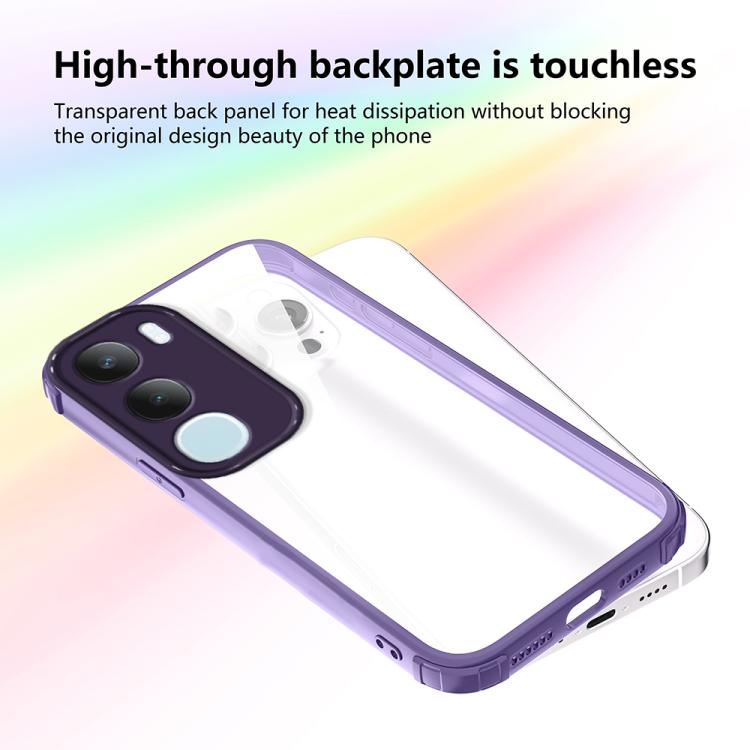 For vivo Y19s 4G / Y29 5G Four Corners Shield Shockproof TPU Hybrid PC Phone Case