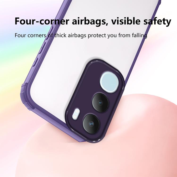 For vivo Y19s 4G / Y29 5G Four Corners Shield Shockproof TPU Hybrid PC Phone Case
