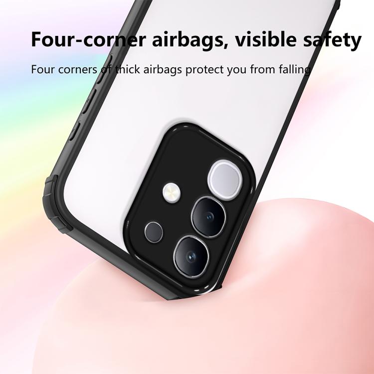 For vivo Y29 4G / T4x 5G Four Corners Shield Shockproof TPU Hybrid PC Phone Case