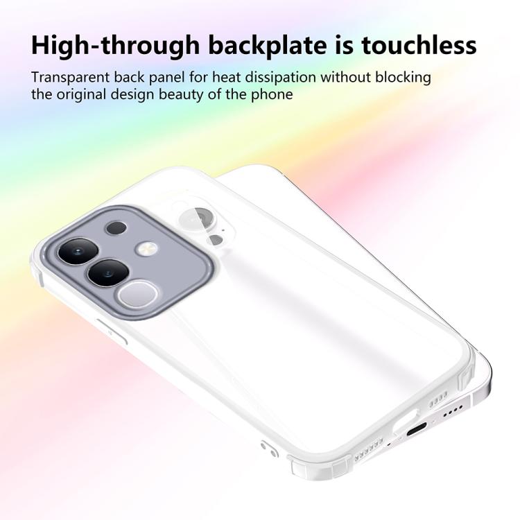 For vivo Y29 4G / T4x 5G Four Corners Shield Shockproof TPU Hybrid PC Phone Case