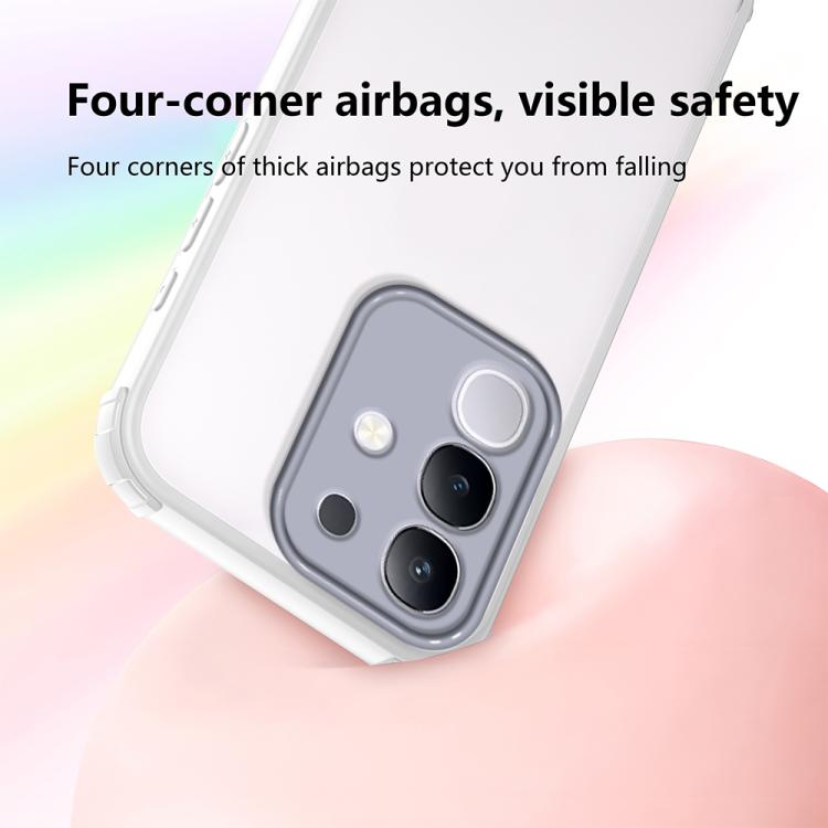 For vivo Y29 4G / T4x 5G Four Corners Shield Shockproof TPU Hybrid PC Phone Case