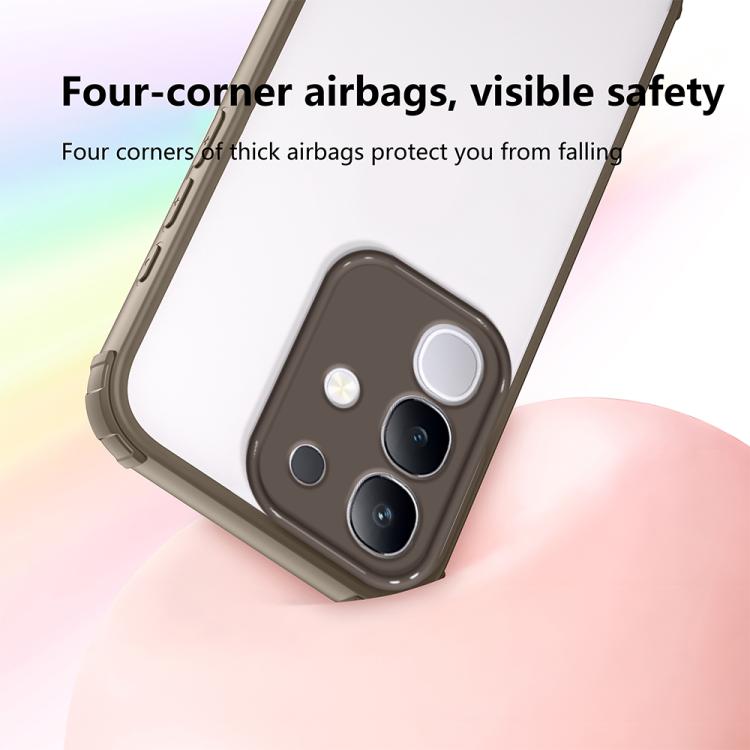For vivo Y29 4G / T4x 5G Four Corners Shield Shockproof TPU Hybrid PC Phone Case