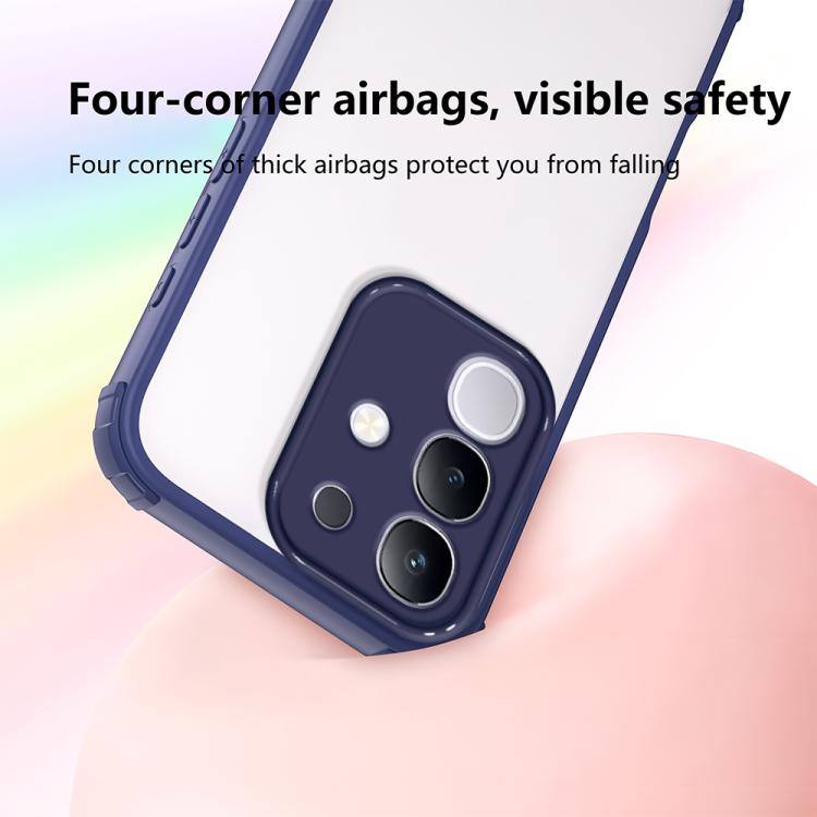 For vivo Y29 4G / T4x 5G Four Corners Shield Shockproof TPU Hybrid PC Phone Case