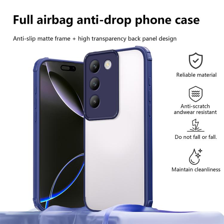 For vivo Y100 IND / V30 Lite ME Four Corners Shield Shockproof TPU Hybrid PC Phone Case
