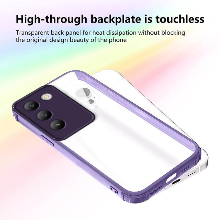 For vivo Y100 IND / V30 Lite ME Four Corners Shield Shockproof TPU Hybrid PC Phone Case
