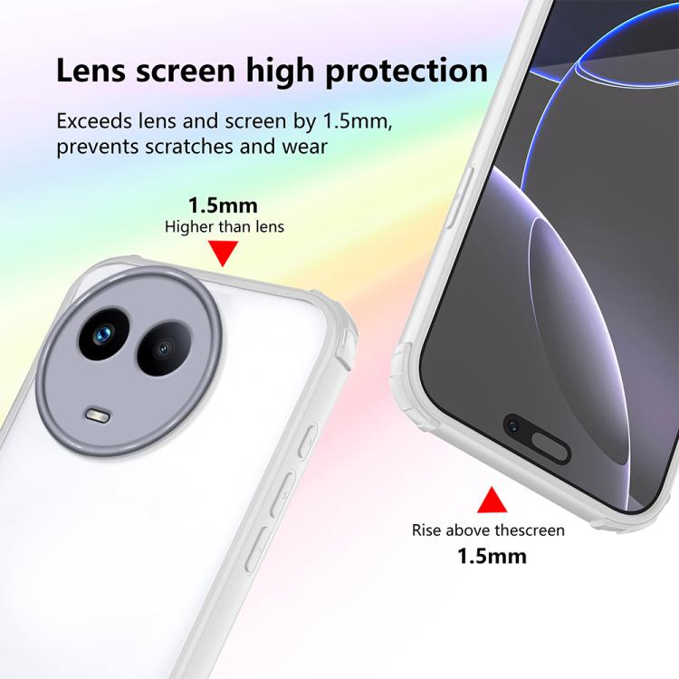 For Realme 11 / 11x 5G / Narzo 60x Four Corners Shield Shockproof TPU Hybrid PC Phone Case