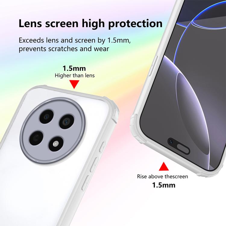 For Realme 12 / 12x 5G / Narzo 70x Four Corners Shield Shockproof TPU Hybrid PC Phone Case