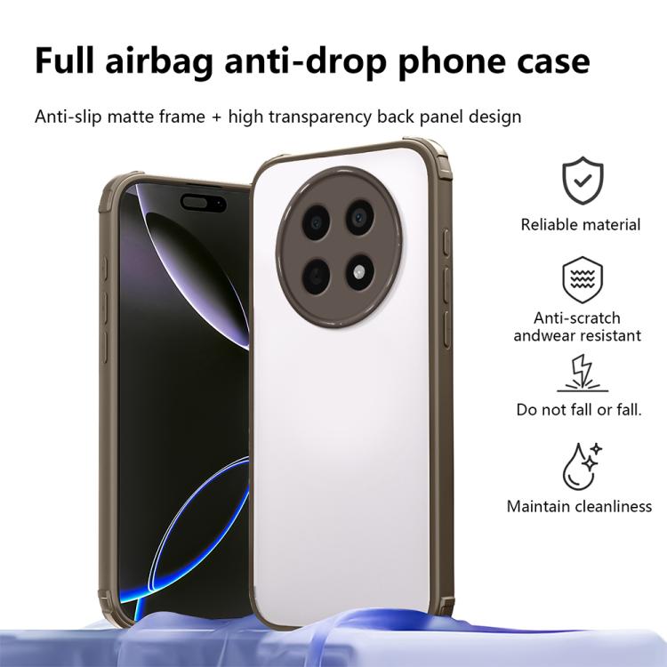 For Realme 12 / 12x 5G / Narzo 70x Four Corners Shield Shockproof TPU Hybrid PC Phone Case
