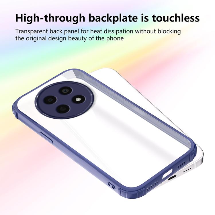 For Realme 12 / 12x 5G / Narzo 70x Four Corners Shield Shockproof TPU Hybrid PC Phone Case