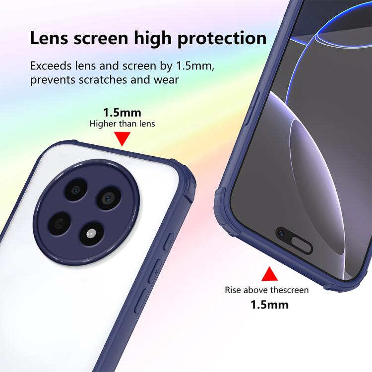 For Realme 12 / 12x 5G / Narzo 70x Four Corners Shield Shockproof TPU Hybrid PC Phone Case