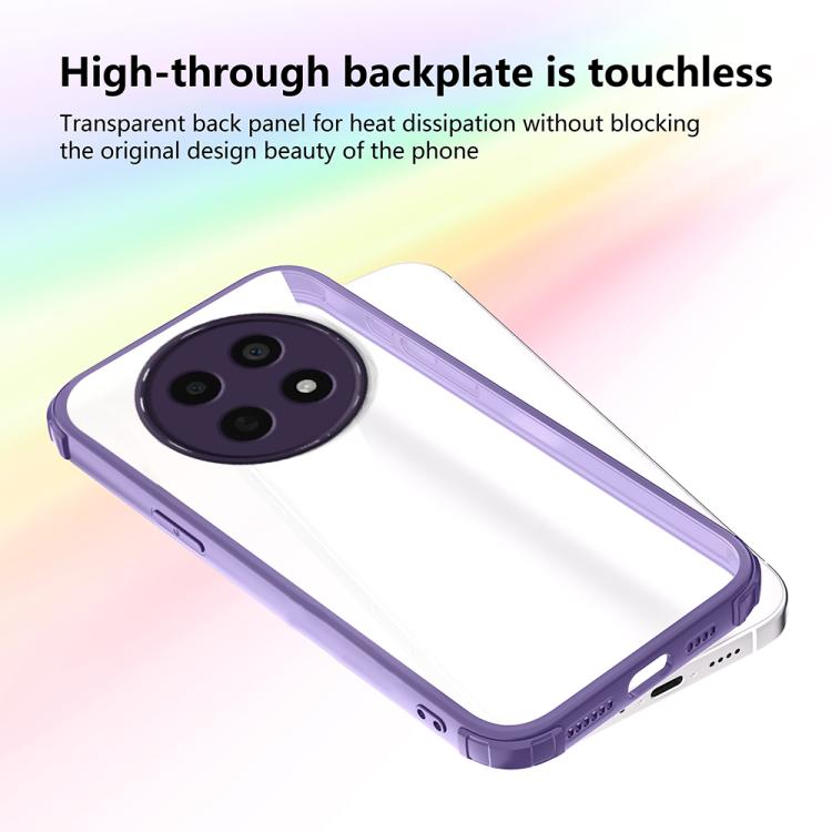 For Realme 12 / 12x 5G / Narzo 70x Four Corners Shield Shockproof TPU Hybrid PC Phone Case