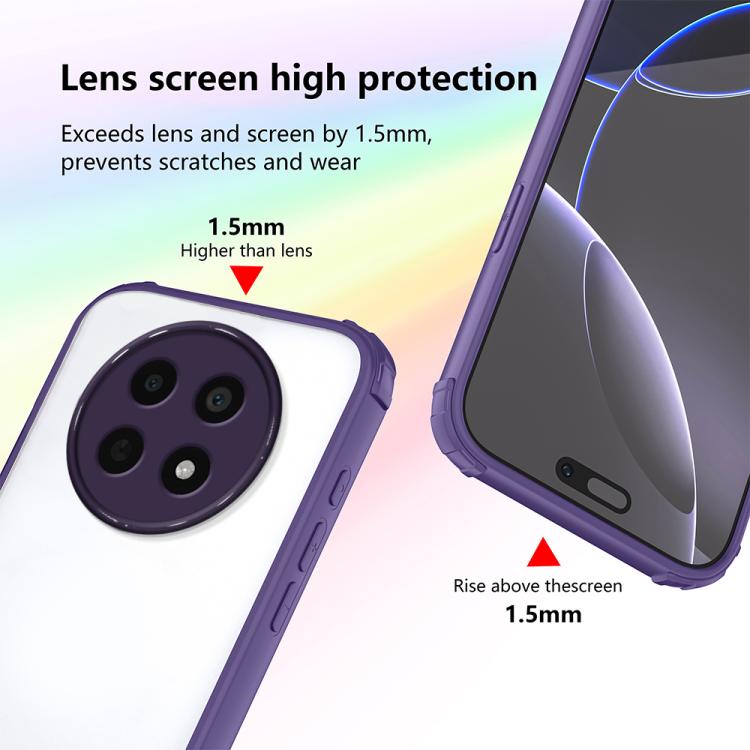 For Realme 12 / 12x 5G / Narzo 70x Four Corners Shield Shockproof TPU Hybrid PC Phone Case