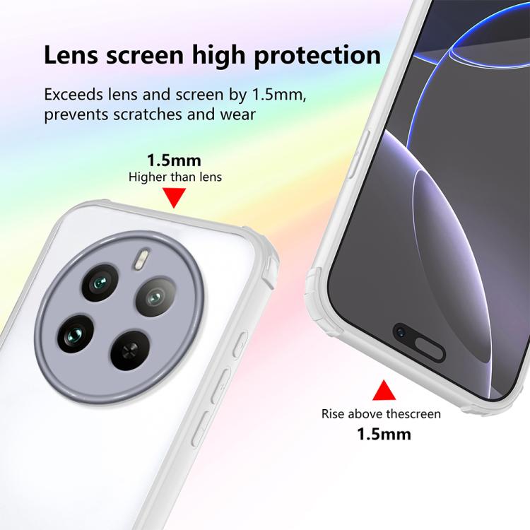 For Realme 12 Pro+ / 12 Pro Four Corners Shield Shockproof TPU Hybrid PC Phone Case