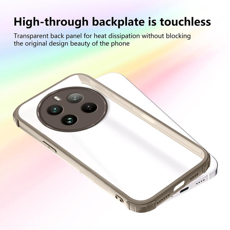 For Realme 12 Pro+ / 12 Pro Four Corners Shield Shockproof TPU Hybrid PC Phone Case