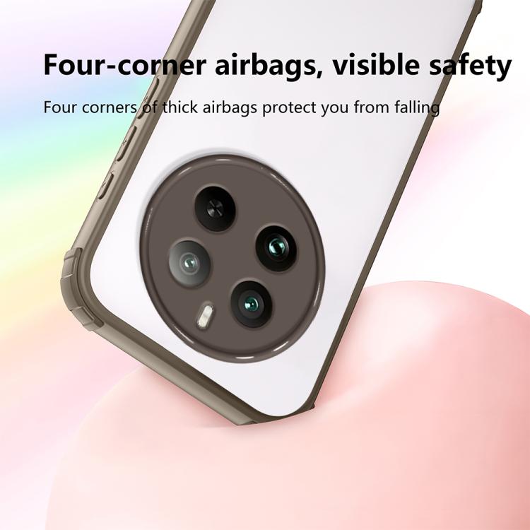 For Realme 12 Pro+ / 12 Pro Four Corners Shield Shockproof TPU Hybrid PC Phone Case
