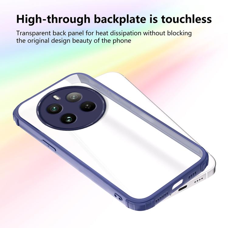 For Realme 12 Pro+ / 12 Pro Four Corners Shield Shockproof TPU Hybrid PC Phone Case