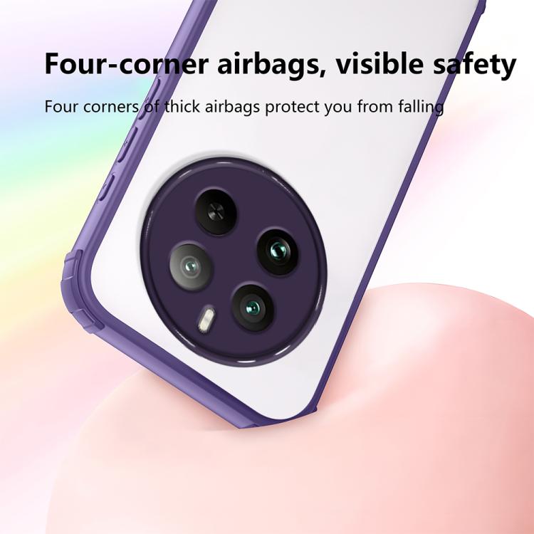 For Realme 12 Pro+ / 12 Pro Four Corners Shield Shockproof TPU Hybrid PC Phone Case
