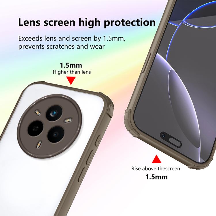For Realme 14 Pro Four Corners Shield Shockproof TPU Hybrid PC Phone Case