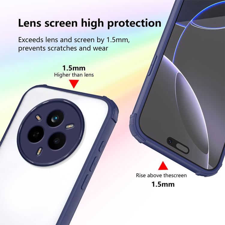 For Realme 14 Pro Four Corners Shield Shockproof TPU Hybrid PC Phone Case
