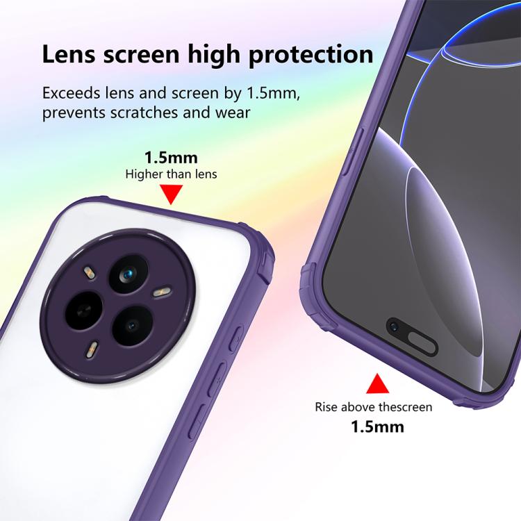 For Realme 14 Pro Four Corners Shield Shockproof TPU Hybrid PC Phone Case