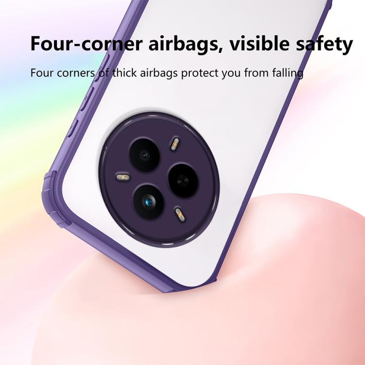 For Realme 14 Pro Four Corners Shield Shockproof TPU Hybrid PC Phone Case