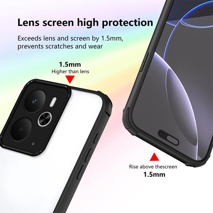 For Realme 14 / 14T 5G Four Corners Shield Shockproof TPU Hybrid PC Phone Case