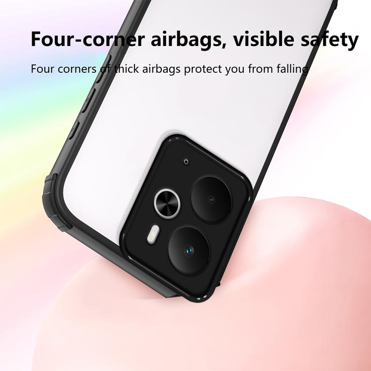 For Realme 14 / 14T 5G Four Corners Shield Shockproof TPU Hybrid PC Phone Case