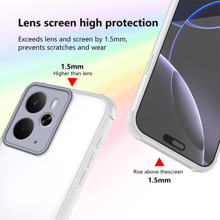 For Realme 14 / 14T 5G Four Corners Shield Shockproof TPU Hybrid PC Phone Case