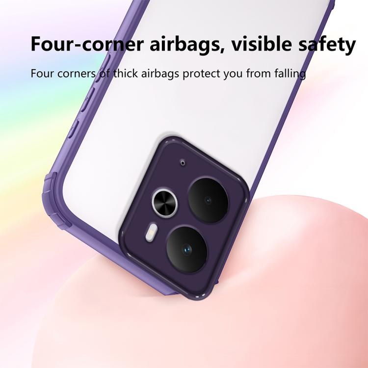 For Realme 14 / 14T 5G Four Corners Shield Shockproof TPU Hybrid PC Phone Case